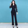 New Spring 2026 Fashion: Women's Stylish Two-Piece Suit - Elegant, Age-Defying Goddess Style Pants Set for the Professional Woman.