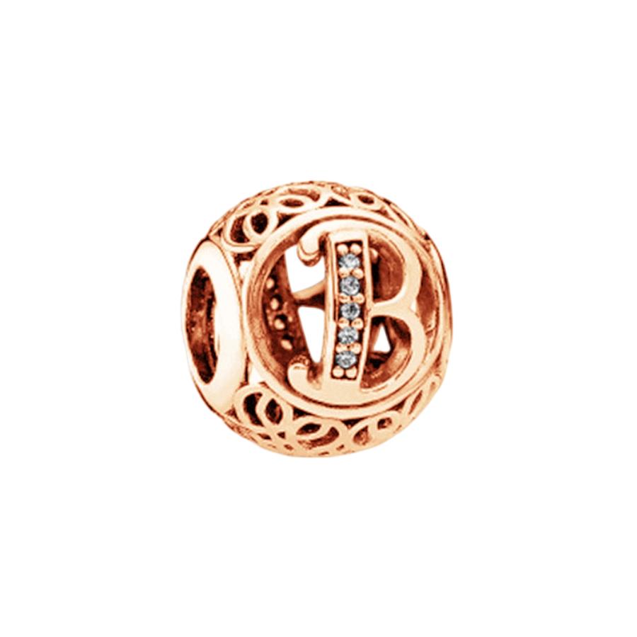 Fine Sparkling Spherical A-Z 26 Lucky Letters Charm Beads Fit Original European Bracelets Diy Women Jewelry Gifts