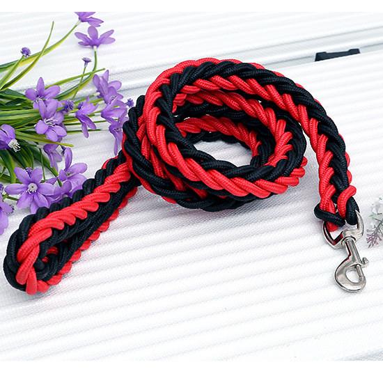 

130 см L супер прочный грубый нейлоновый поводок для собак двухрядный регулируемый ошейник для средних и крупных собак