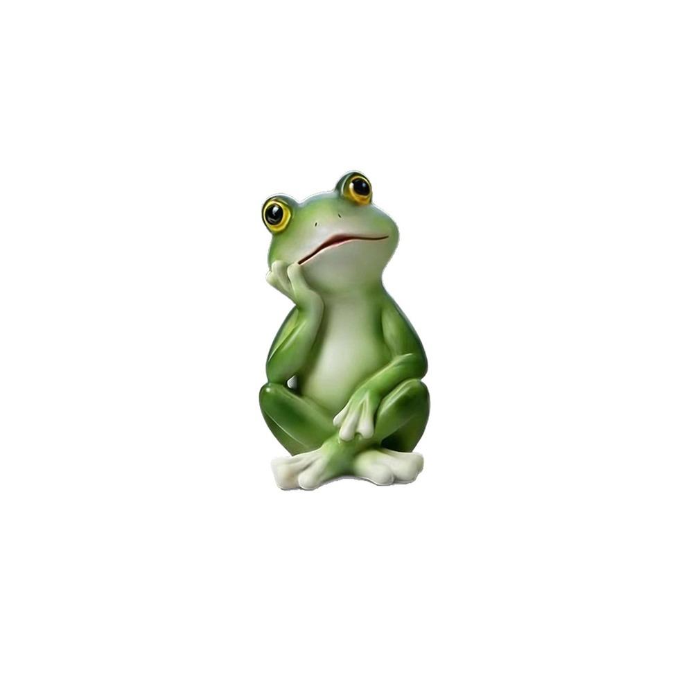 

Cute Style Miniature Frog Statue Resin Material Bonsai Ornaments Outdoor Decor Style 1