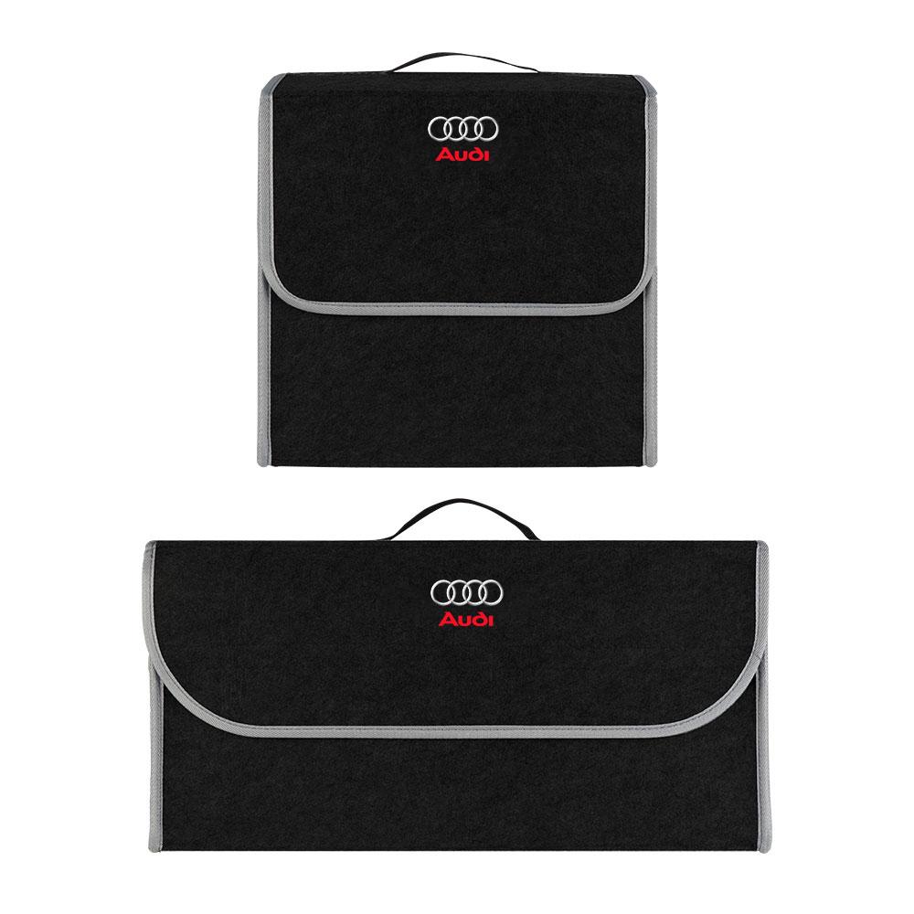 Car Soft Felt Storage Bag Organizer Cars Foldable Trunk Car Accessories For Audi S8 TT A4L A6L RS3 RS4 RS5 RS6 C6 S3 S4 S5 S6 S8 A7 A8 A4 A5 Q3 Q5 Q7