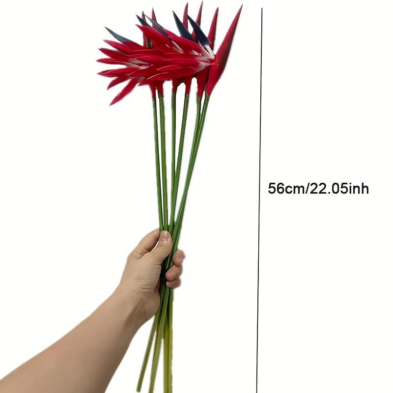 Artificial Flowers Bird of Paradise Hawaiian Tropical Flowers Strelitzia Green Plant for Home Garden Decoration Office Verandah