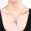 High Quality 18K Gold Beautiful Angel Crystal Pendant Necklaces 18 Inches Fashion Noble Jewelrys Party Wedding Holiday Gifts