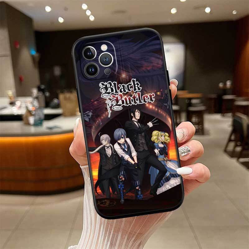 Black Butler Phone Case for Samsung S20 S21 S21S S22 S23 S24 FE Ultra Plus Lite F06 F16 M06 M16 M56 A07 A17 A36 A37 A55 A57