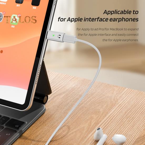Adaptor Căști USB-C la Adaptor Audio USB Tip C Tată la Mamă Convertor Căști Amplificator Căști Adaptor pentru Apple