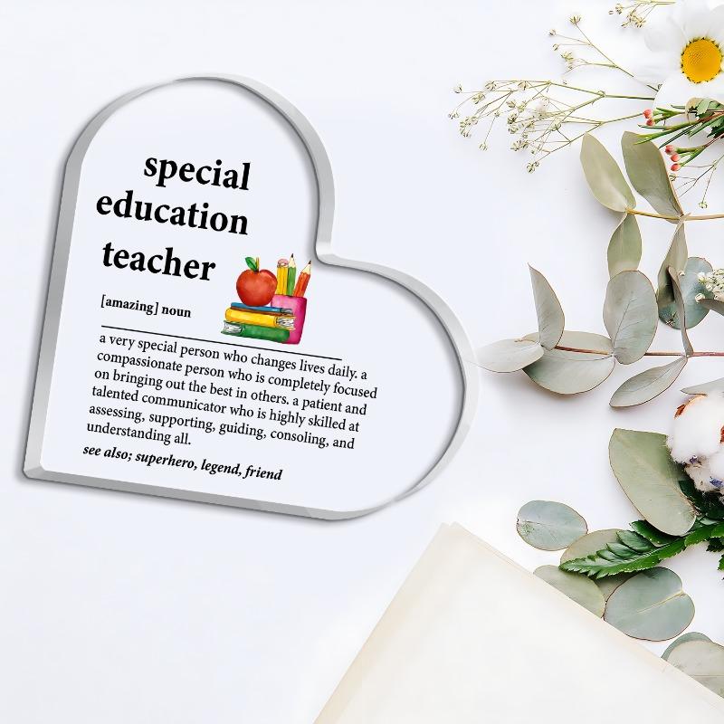 Autism Teacher Thank You Gift – For Teacher's Day, birthday, retirement, Christmas. Farewell present from students.