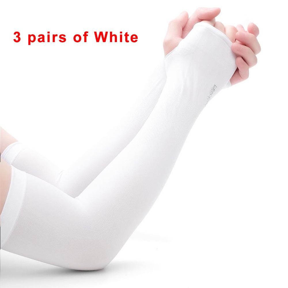 1 Pairs Arm Guard Sleeve with Thumb Hole Protective Sleeve Holders Sun UV Protection Long Arm Cover For Running Fishing Cycling