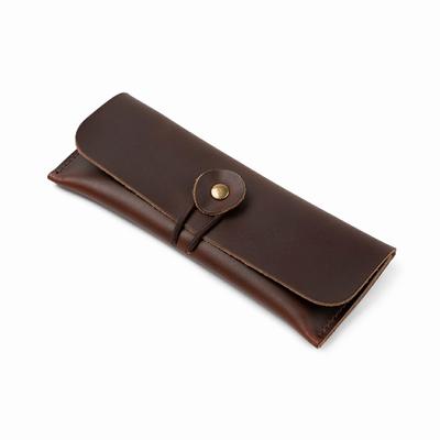 Stift Echter Stift Crazy Horse Pinsel Schreibutensilien Aufbewahrung Braunes Etui, Leder, Beutel, Leder, Etui, Beutel, Herren, Damen, Geschenk,