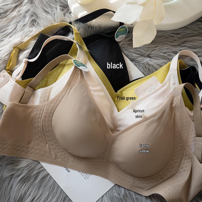 Women's Seamless Ice Silk Wire-Free Bra - Plus Size, Large and Small Bust, Hot Selling