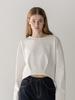 CLUNY Crop Cotton Pintuck T-Shirt - Black