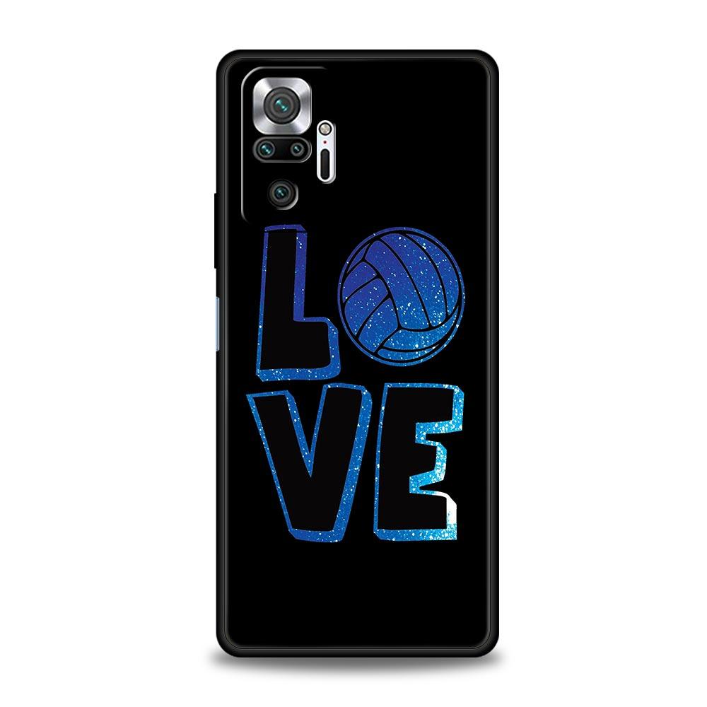 Hot Volleyball Sprot Fashion Phone Case For Xiaomi Redmi Note 14 13 5G 10 11 12 Pro Plus 4G 14C 13C 12C 10C Black Cover
