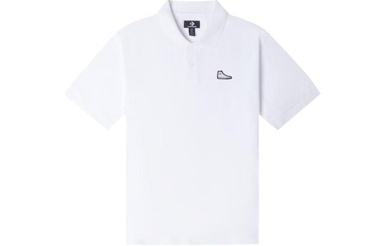 Converse Polo Shirts Men s White Lapel Moderate Straight Fit 10024739-A01 XL