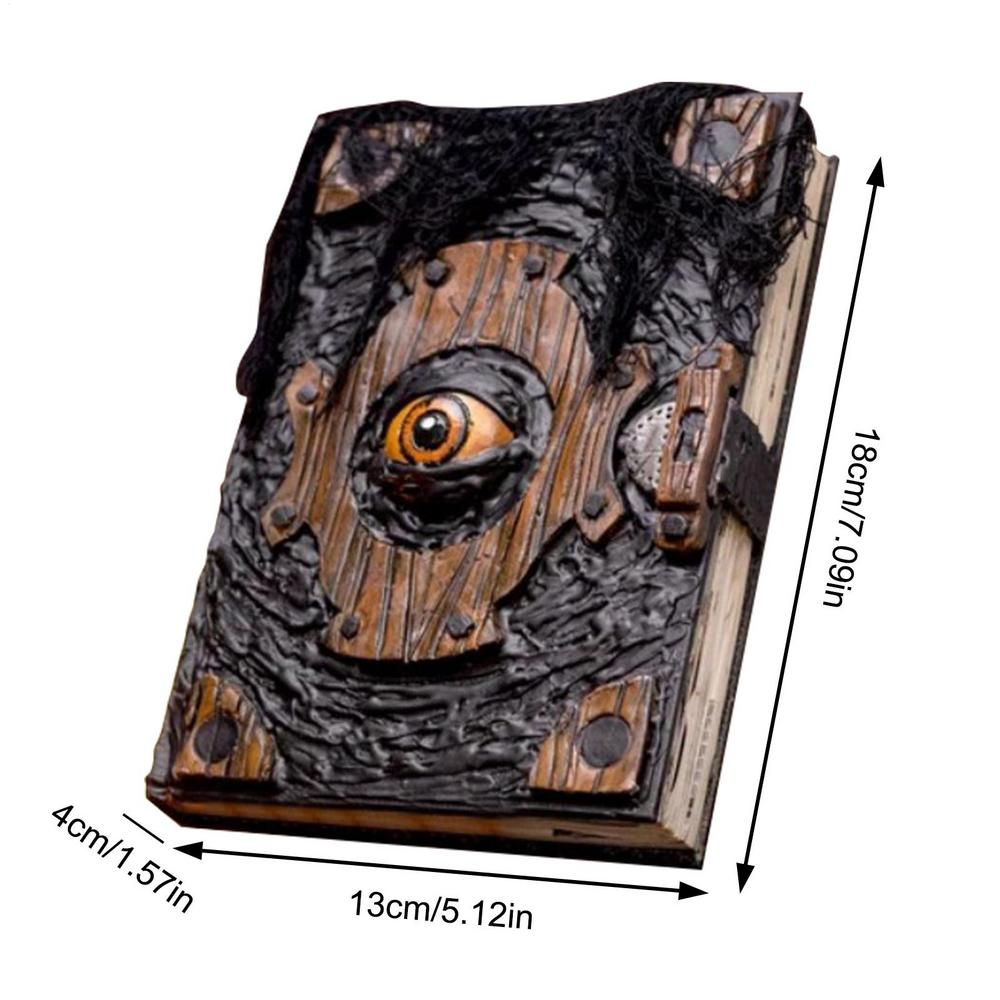 Хэллоуин Книга Заклинаний Реквизит Книга Книга Заклинаний Украшение Ведьмы Хоррор Скульптура Реквизит Искусство Шарм Глаз Хэллоуин Книга Проклятий