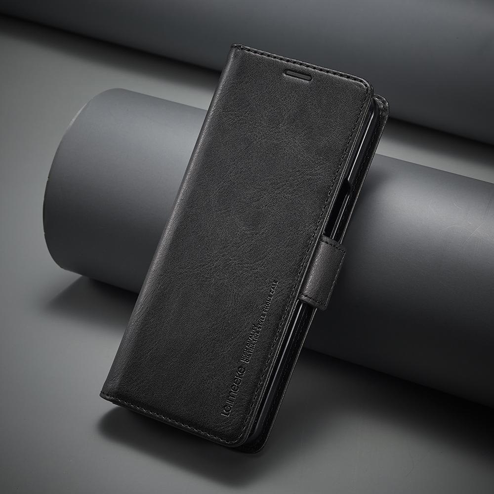 LC.IMEEKE For Samsung Galaxy Z Fold5 5G RFID Blocking Phone Case Wallet PU Leather Stand Cover