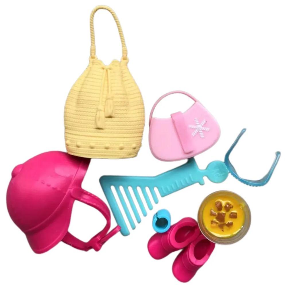 Monstering High Doll Accessories Decors Bags Hats Shoes Necklace Glasses Headbands Kids Playing House Doll Decors Girl DIY Toys