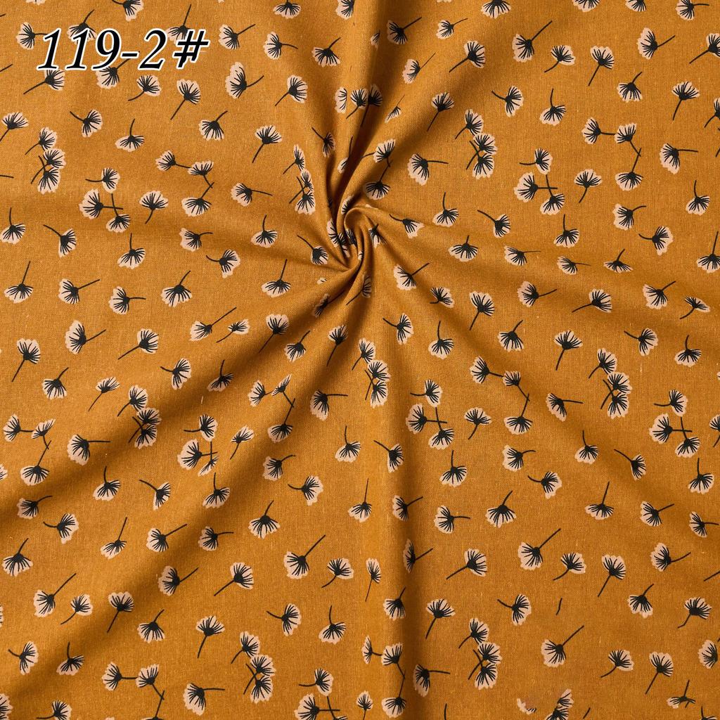 145x100cm Cotton Linen Small Floral Printed Fabric For Women's Clothing, Decorative Fabric DIY Handmade Sewing Cloth Fabric