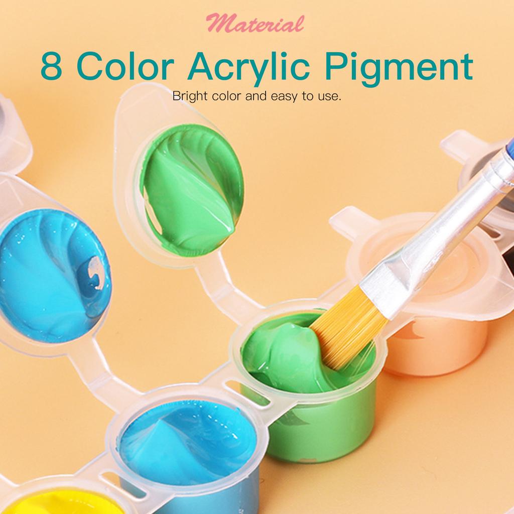 Rock Painting Arts and Craft Kit DIY Acrylic Paint 3D Paint with Stones Paintbrushes Brackets Gift