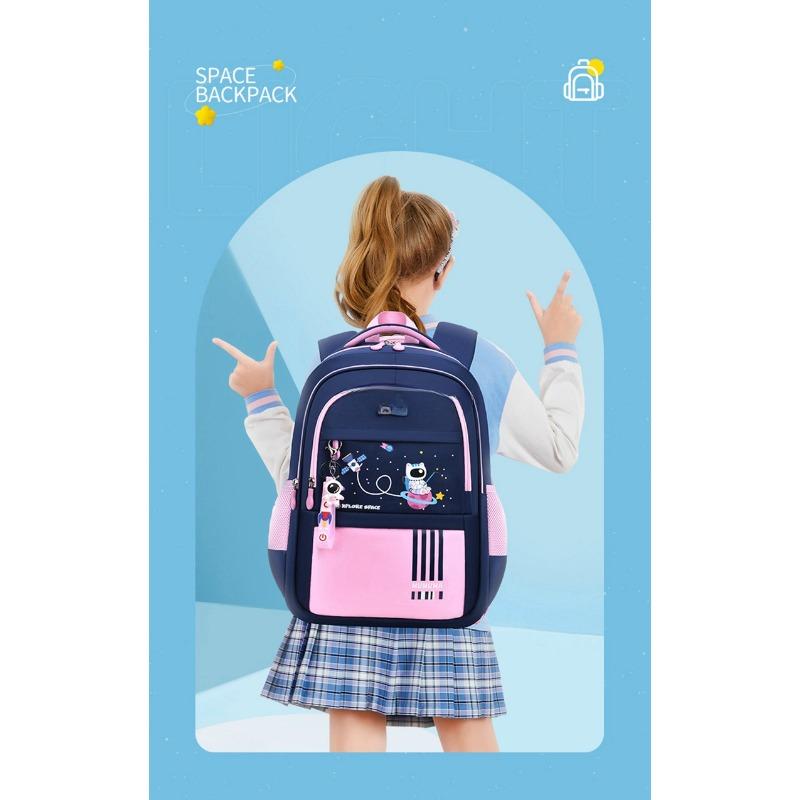 Cute School Backpack Set for Girls Elementary Middle School Student Book Bag