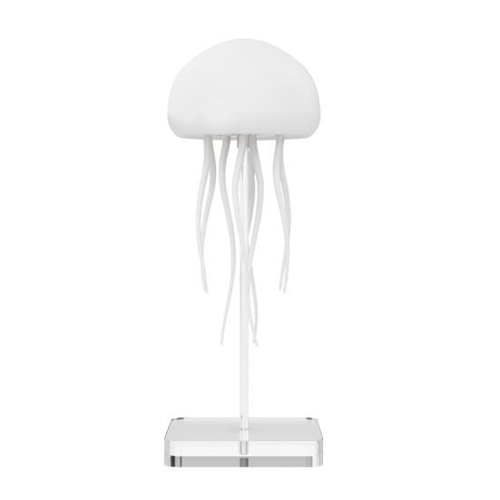 Floating Jellyfish Lamp Gradient Dimming Voice And Sound Interactive Control Night Light Rechargeable USB Type-C Color Changing Mood Lamp for Bedroom