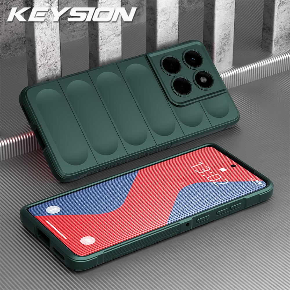 

KEYSION Противоударный чехол для Motorola Edge 60 Fusion 60S 60 Pro 5G Нескользящая мягкая силиконовая задняя крышка для телефона для Edge 60 Stylus 5G for Edge 60 зелёный