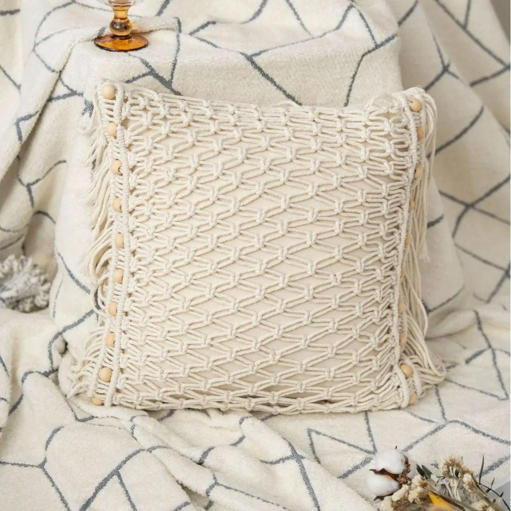 Hand-woven Bohemian Throw Pillows Living Room Lounge Chair Bed Pillow Homestay Balcony Bay Window Decorative Pillow