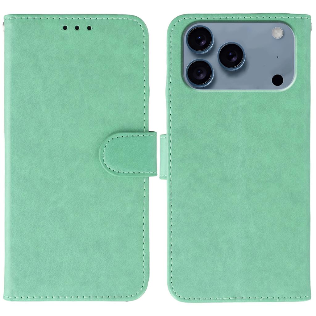 For iPhone 17 Pro Max Case PU Leather Flip Wallet Phone Cover with Strap