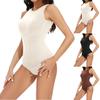 Moderna åtsittande formande väst för kvinnor, Färg Rundhalsad Jumpsuit/Byxor Shapewear