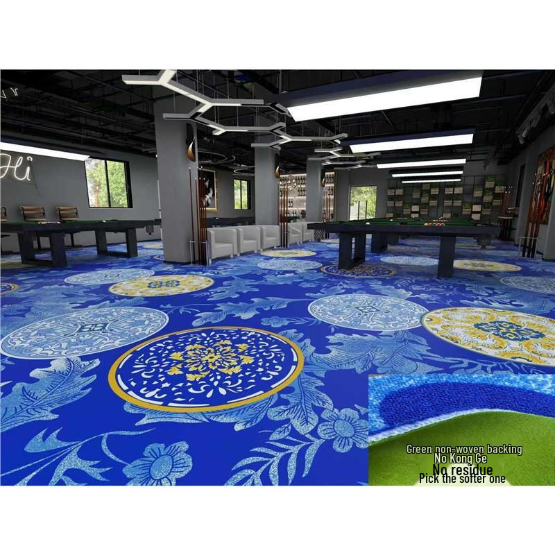 Luxuriöser feuerfester Nylon-Teppich für Billardhallen in Hotels - Teppich mit großflächigem Druck
