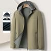 Double-sided Jacket Men's Outdoor Detachable Hat Spring and Autumn Tops Casual Loose Men's Jackets