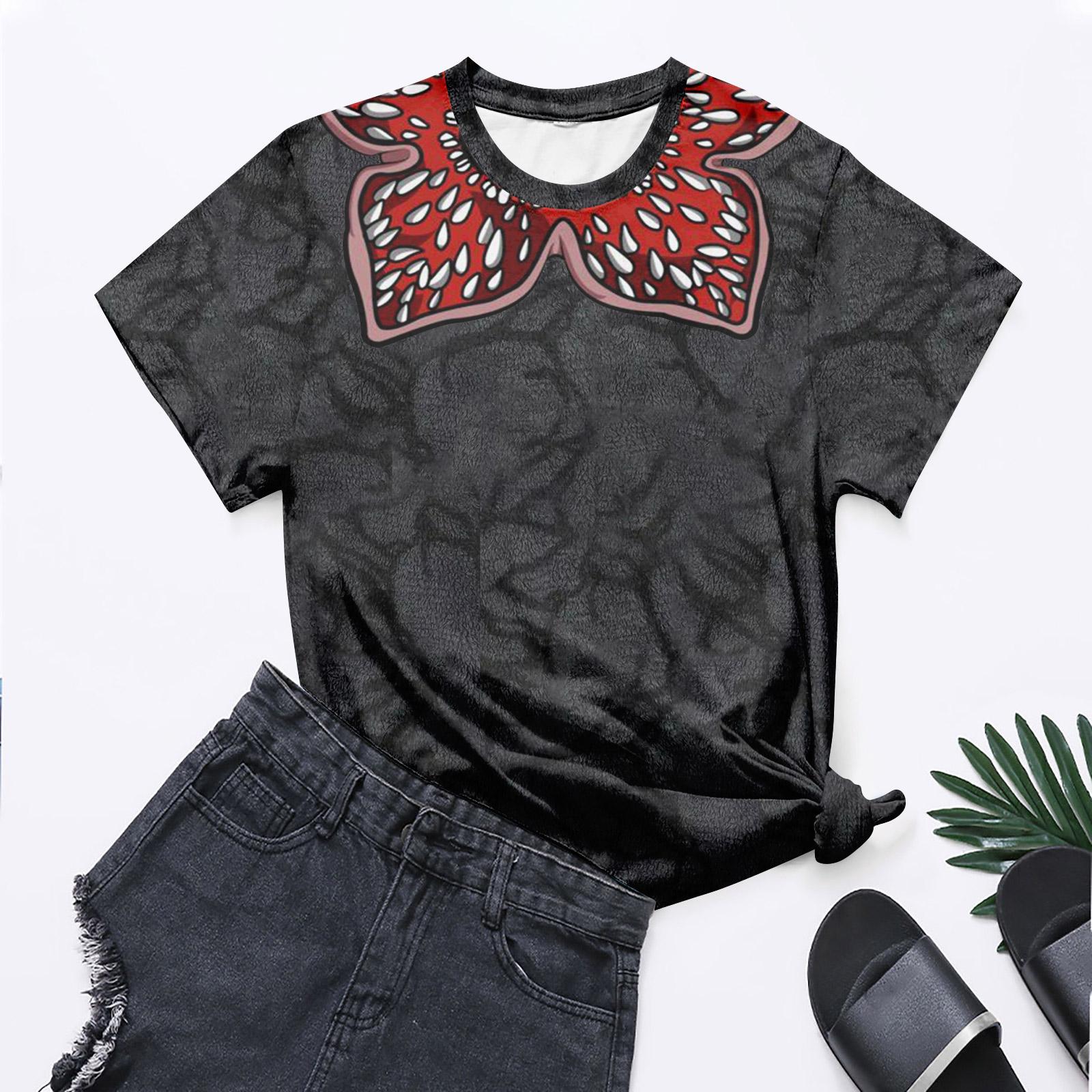 

Women s Round Neck Short-sleeved Top, Casual, Comfortable, Loose And Lightweight. XL арбуз красный