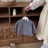 2025 Winter Kids' Fleece Base Layer: Girls' Half-High Neck, Boys' Embroidered Cartoon Top
