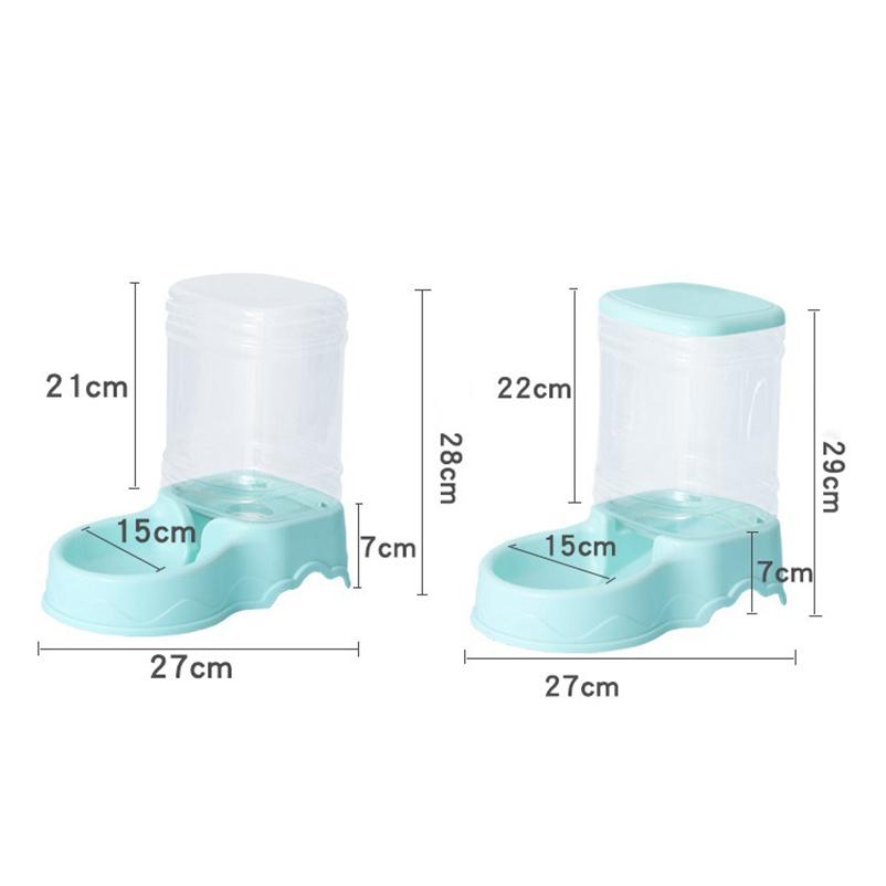 Alimentador automático para animais de estimação Tigela para beber gatos Tigela para gatos Tigela para cães de grande capacidade Balde de armazenamento de alimentos combinados de 3,8 L Suprimentos para animais de estimação