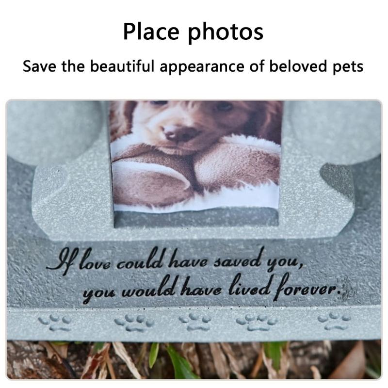 Escultura Memorial de Resina para Cães e Gatos Túmulo de Animal de Estimação para Decoração de Casa e Jardim Estátua de Animal de Estimação