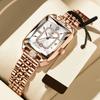 POEDAGAR Luxury Elegant Watch For Woman Date Waterproof Rectangle Ladies Watch Stainless Steel Quartz Women Watches