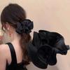 Übergroßes Satin Französisches Haar-Scrunchie für Damen Elastischer Pferdeschwanzhalter Stirnbänder Haarbänder Elastische Haaraccessoires