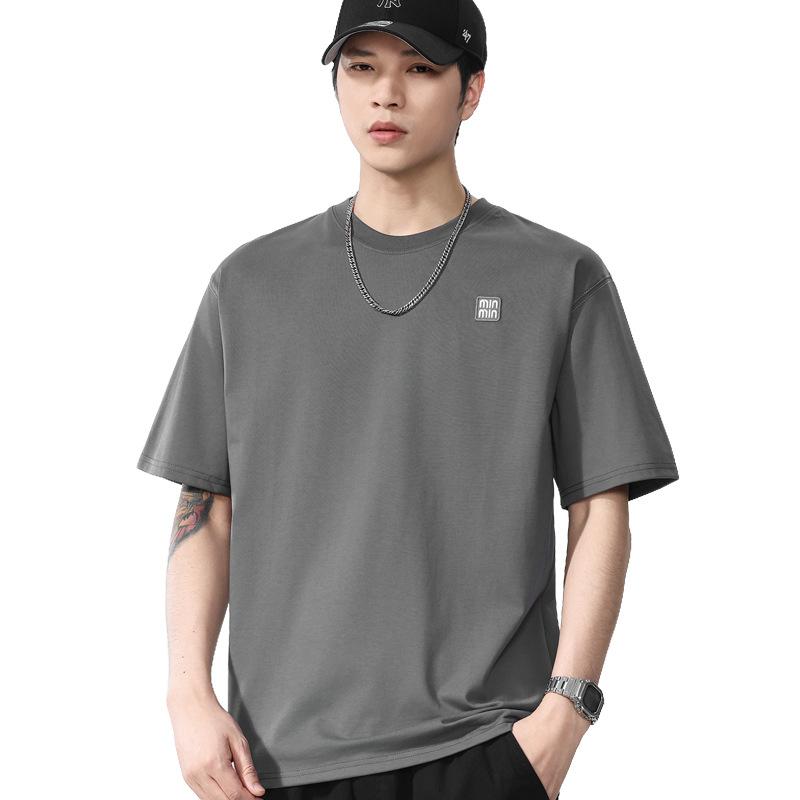 New Summer Men's Round Neck Short T-shirt Short Sleeve Thin Casual Youth Half-sleeved Shirt