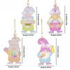 Easter Decorations: 8 Pieces Per Box of Easter Eggs, Cute Faceless Fairy Old Man Wooden Pendant