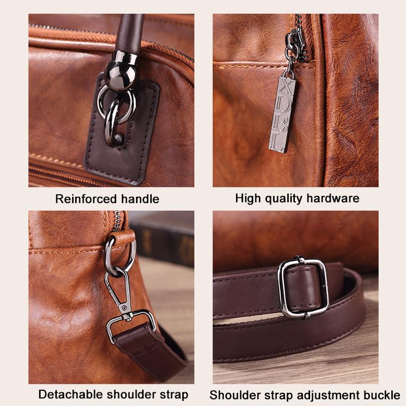 Retro Handmade Women's Handbag For Ladies Leather Should Bags Bohemian Style Soft Boston Luxury Handbags