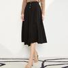 Iveni Women's A-Line High-Waist Mid-Length Skirt