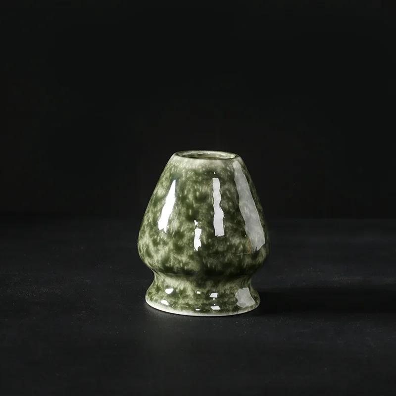 Matcha Whisk Holder Tea Ceremony Matcha Bowl Traditional Matcha Ceremony Starter Ceramic Chasen Whisk Stand for Beginner