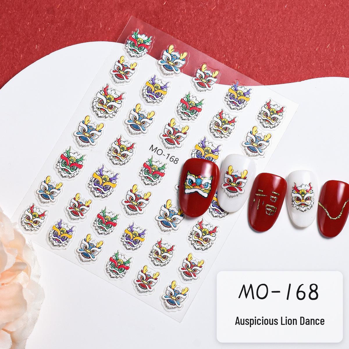 

Nico Май 2024 Год Дракона Танцы льва 3D наклейки для ногтей – Бестселлер и фаворит интернета