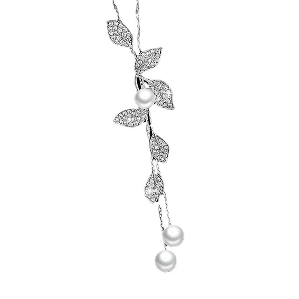 Tassels Neck Jewelry Pendant Necklace Leaf Necklace Adjustable Length Necklace Unisex Jewelry for Party Everyday Wear