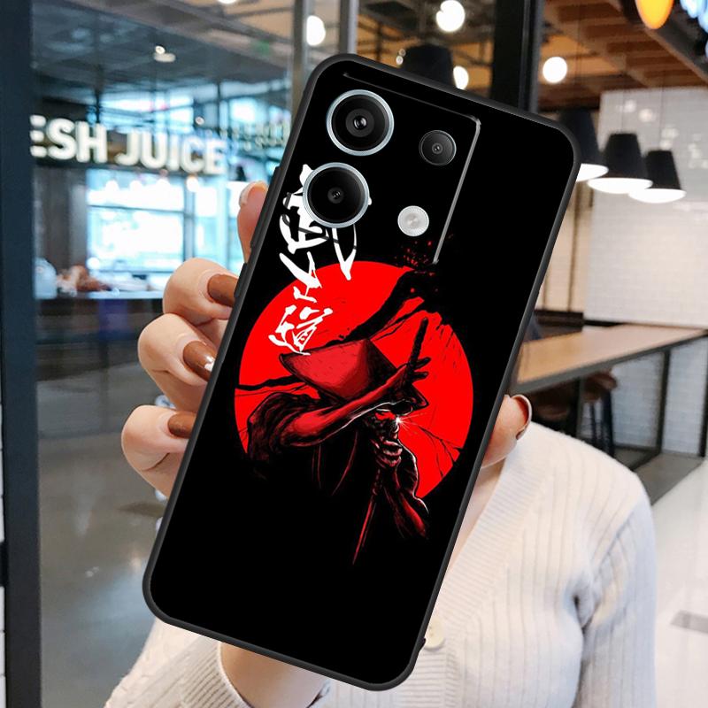 Japanese Bushido Samurai Case For Xiaomi Redmi Note 11 9 10 12 13 14 15 Pro Plus Redmi 15 15C 10C 12C 13C 14C Cover