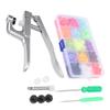 Snap Fasteners Kit Sewing Button Punching Machine Hand Pressing Pliers Tools Set
