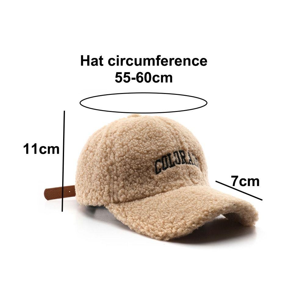 Keep Warm Sunscreen Hat Breathable Duck Tongue Hat Fashion Plush Baseball Cap  Outdoor Sports