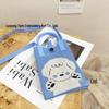 Cute Cartoon Dopamine Knit Crossbody Phone and Coin Bag