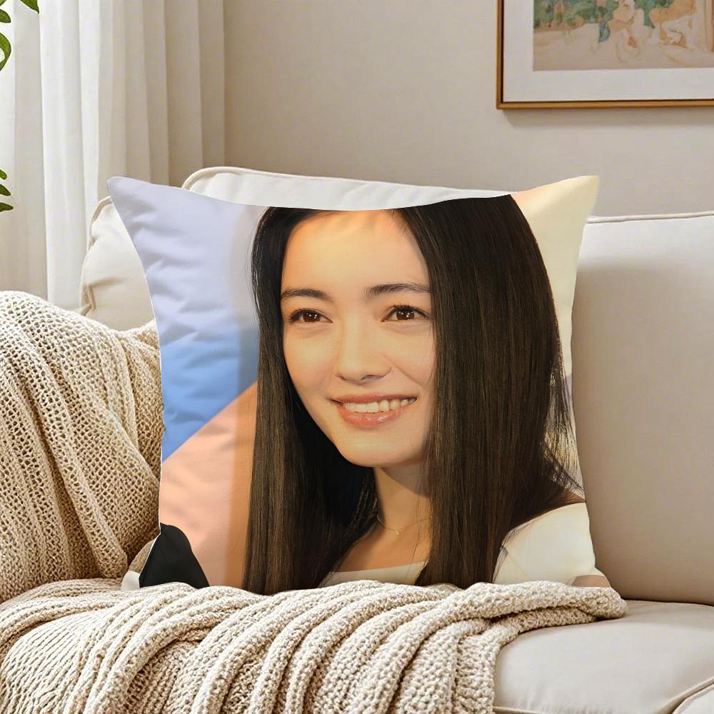 Yukie Nakama Pillow Japanese Actress Cushion Cushion Cover Pillowcase Antidustmite living Room Sofa Decor Cushion Room