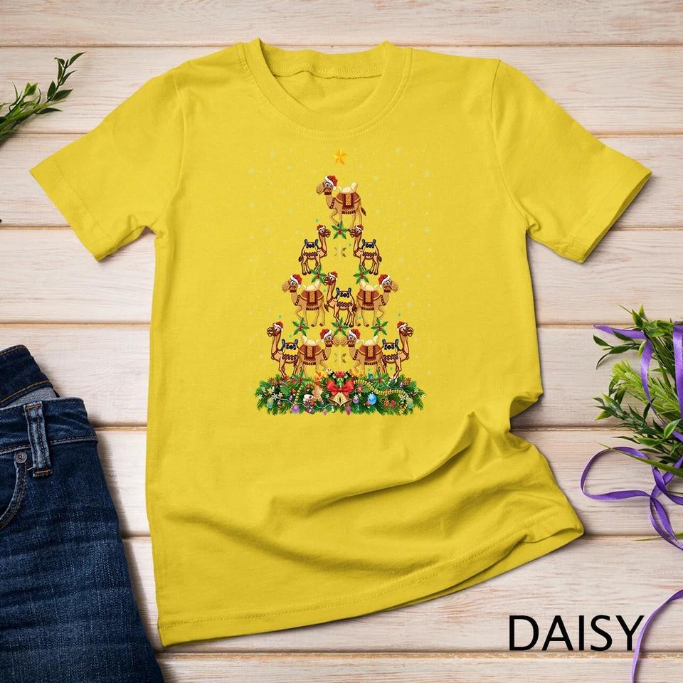 Camel Christmas Tree Gift Funny Christmas Camel Unisex T-shirt 4 L