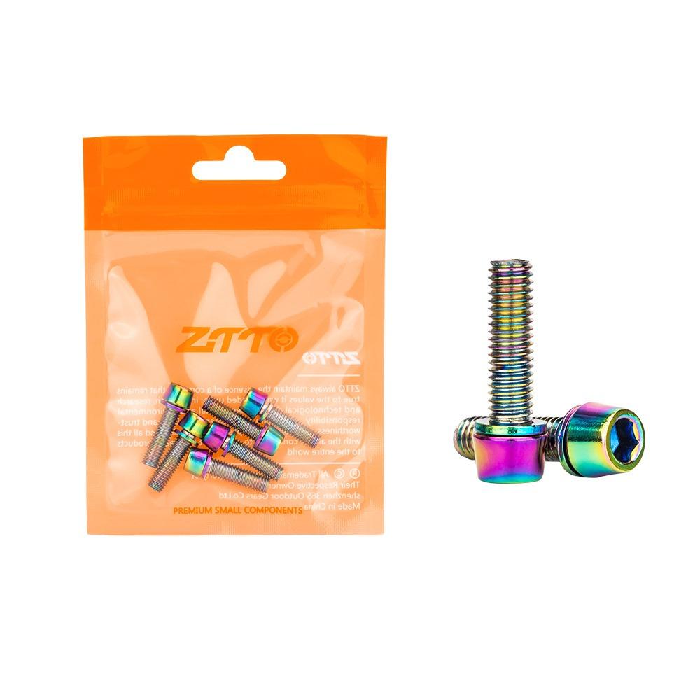 6PCS Stainless Steel Bike Stem Bolts Bicycle Riser Screws  for Road Bike/Bike Handlebar/Riding
