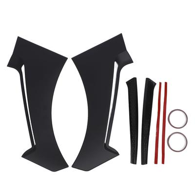 Pair of Front Mudguard Side Body Flare Scoops Matte Black for GT Style Easy Installation for Cars